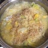【男飯】サッポロ一番塩ラーメン  豚と白菜